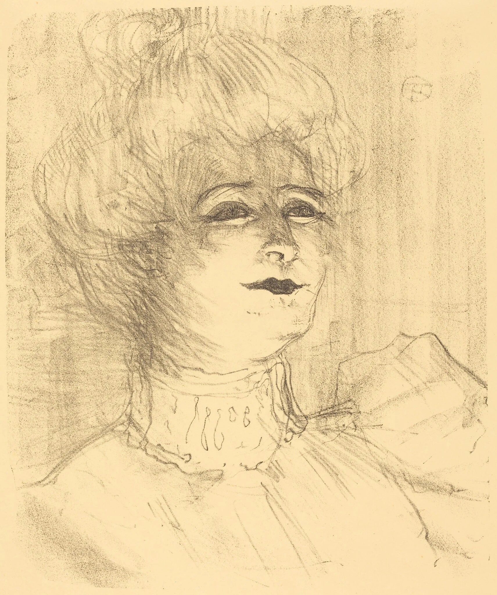 Jeanne Hading, by Henri de Toulouse-Lautrec, ink, 1896