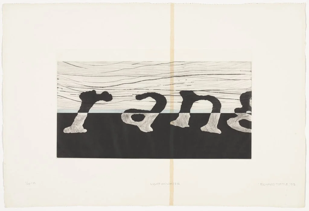 Untitled, by Richard Tuttle, ink, 2003