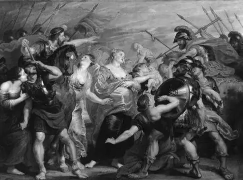 The Reconciliation of Romans and Sabines, before or up to 1620s