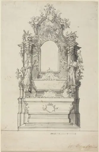 Rococo Altar with a Reliquary Tomb