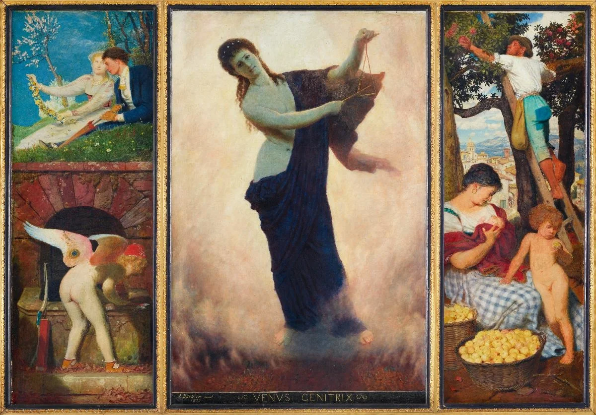 Venus Genitrix, by Arnold Böcklin, tempera, 1898