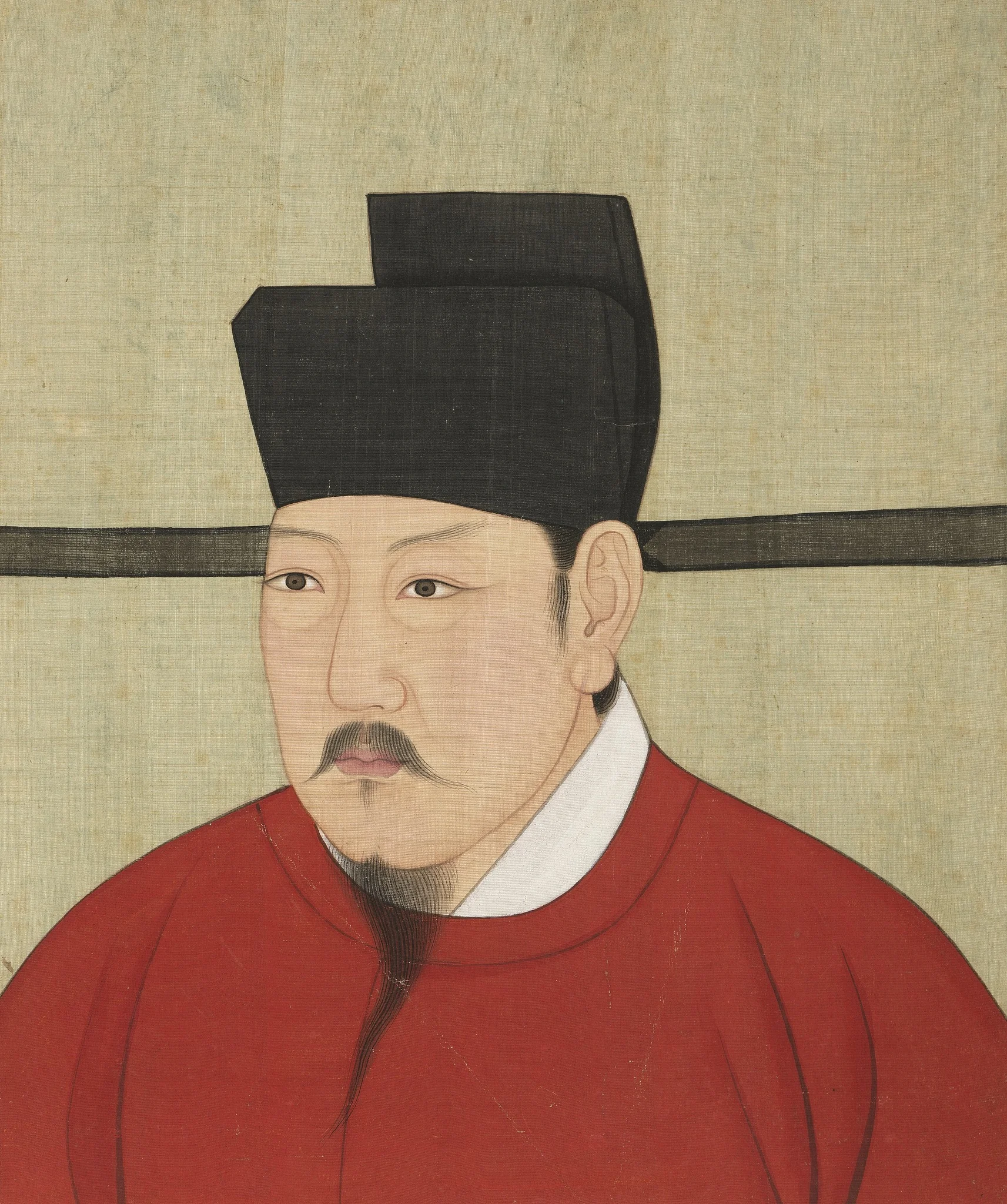 宋代帝半身像册-宋朝仁宗皇帝像, by Unknown, unspecified
