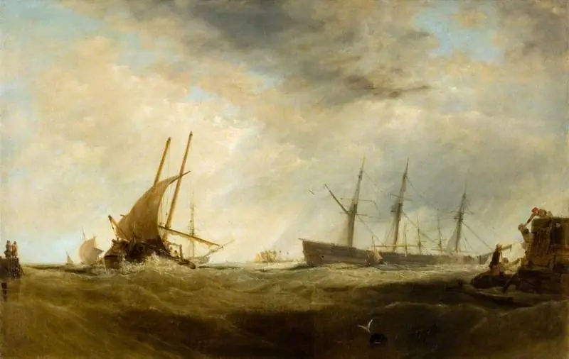 A Brisk Gale: A Dutch East-Indiaman Landing Passengers