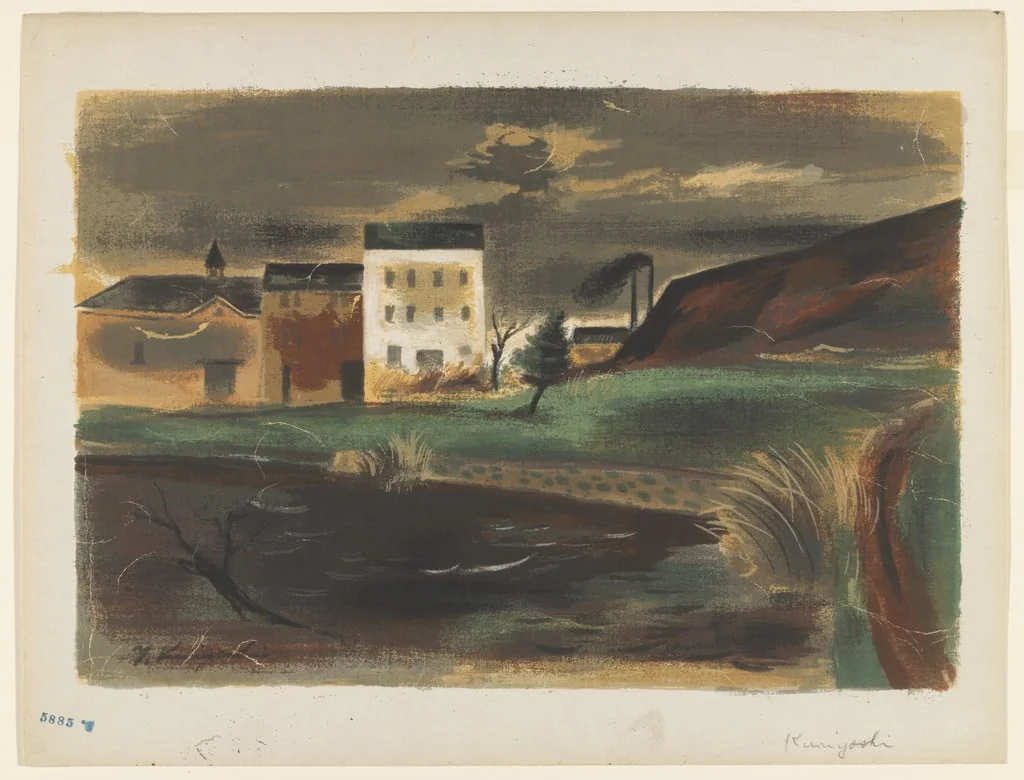 Untitled, by Yasuo Kuniyoshi, ink, 1942