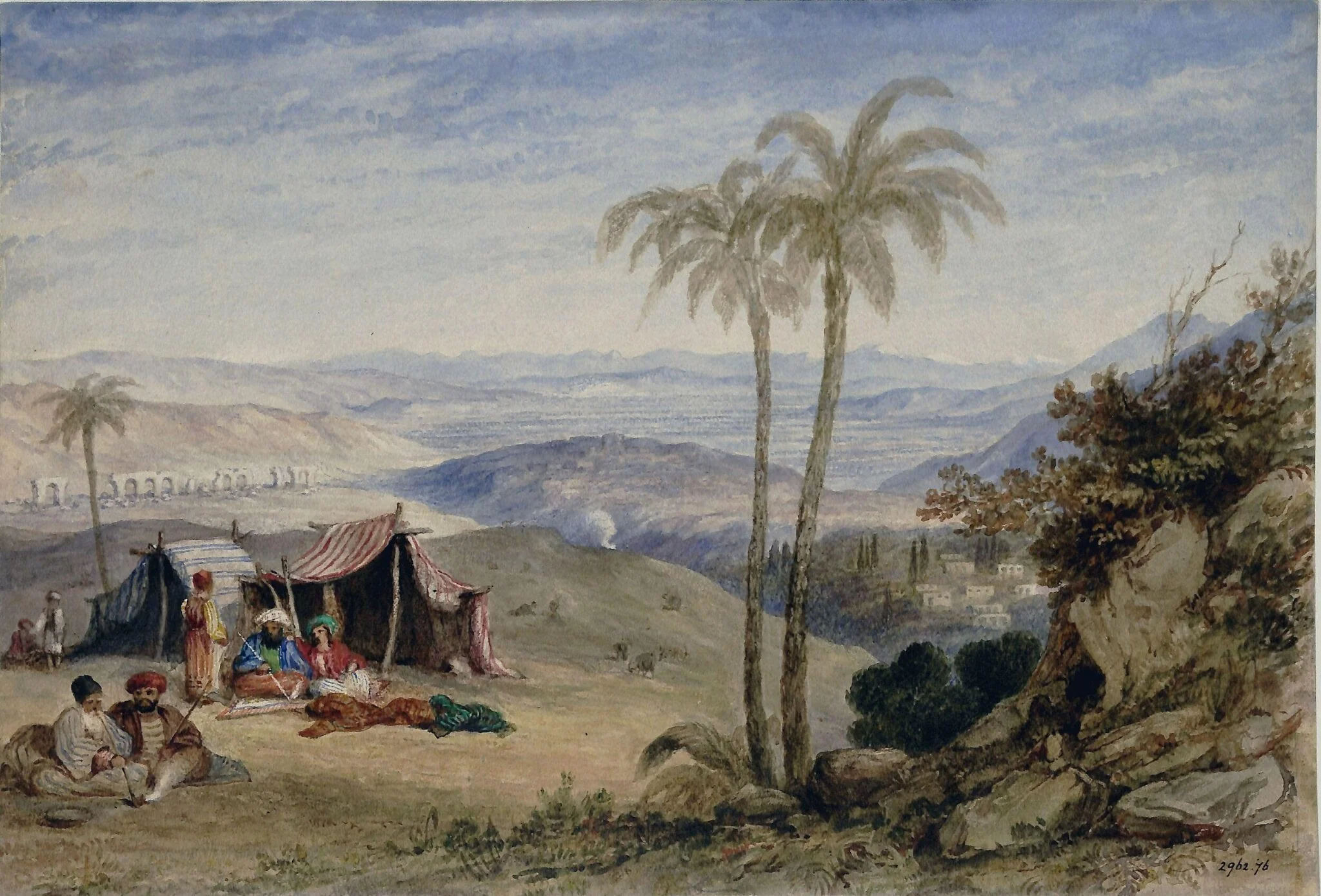 Laodicea, Asia Minor, by William Brockedon, watercolor, 1810