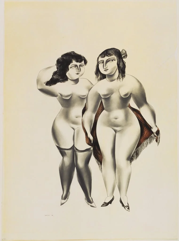 Untitled, by Yasuo Kuniyoshi, watercolor, 1925