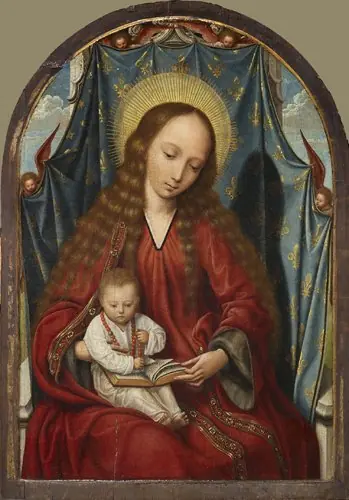 Madonna with child on her Lap