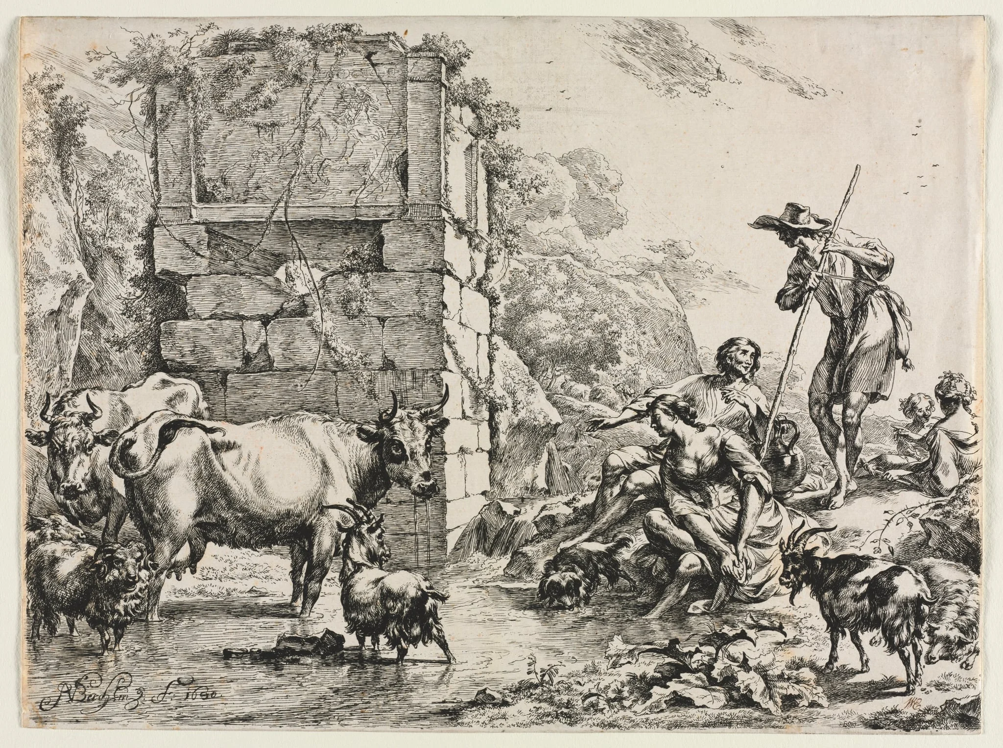 The Cow Drinking