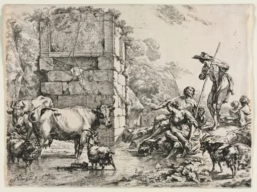 The Cow Drinking