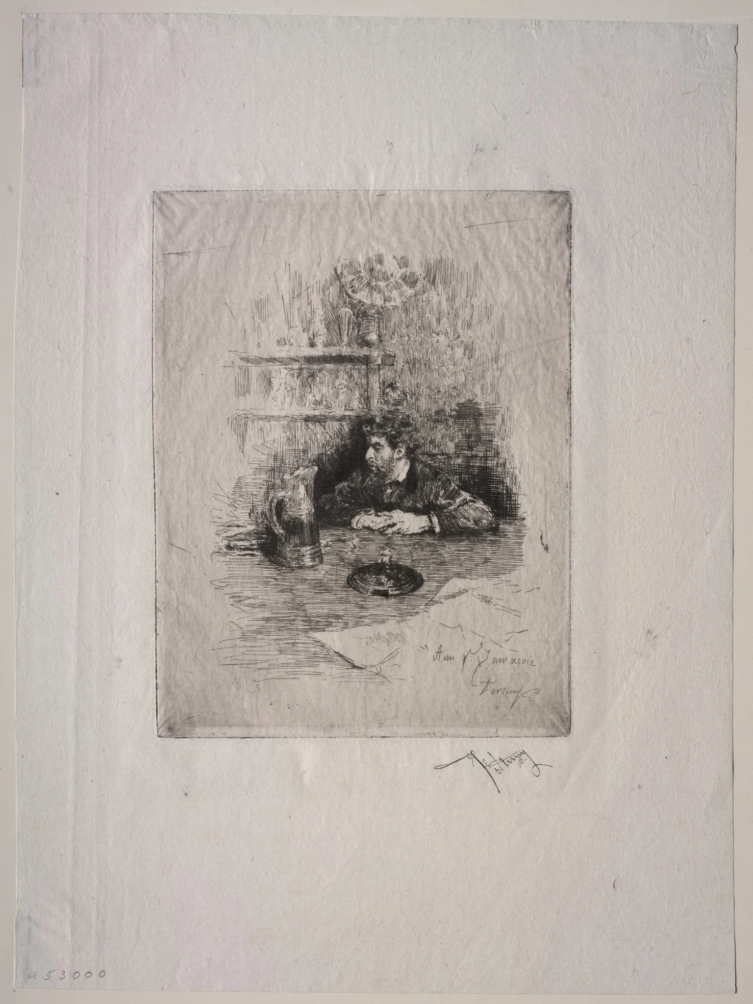 Portrait of Edouardo Zamaçois, by Mariano Fortuny Marsal, 1869