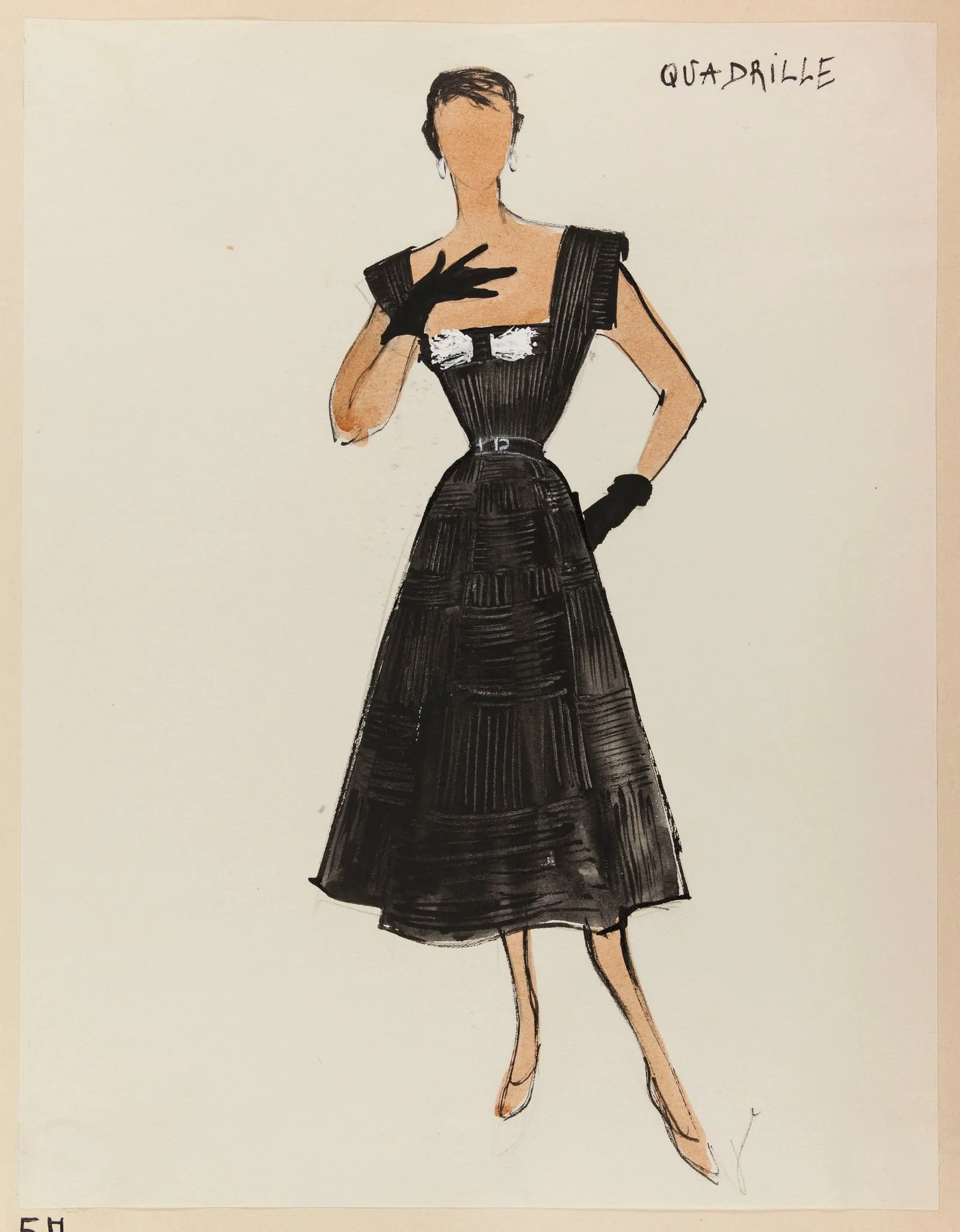 Quadrille, by Marie-Louise Carven, 1952