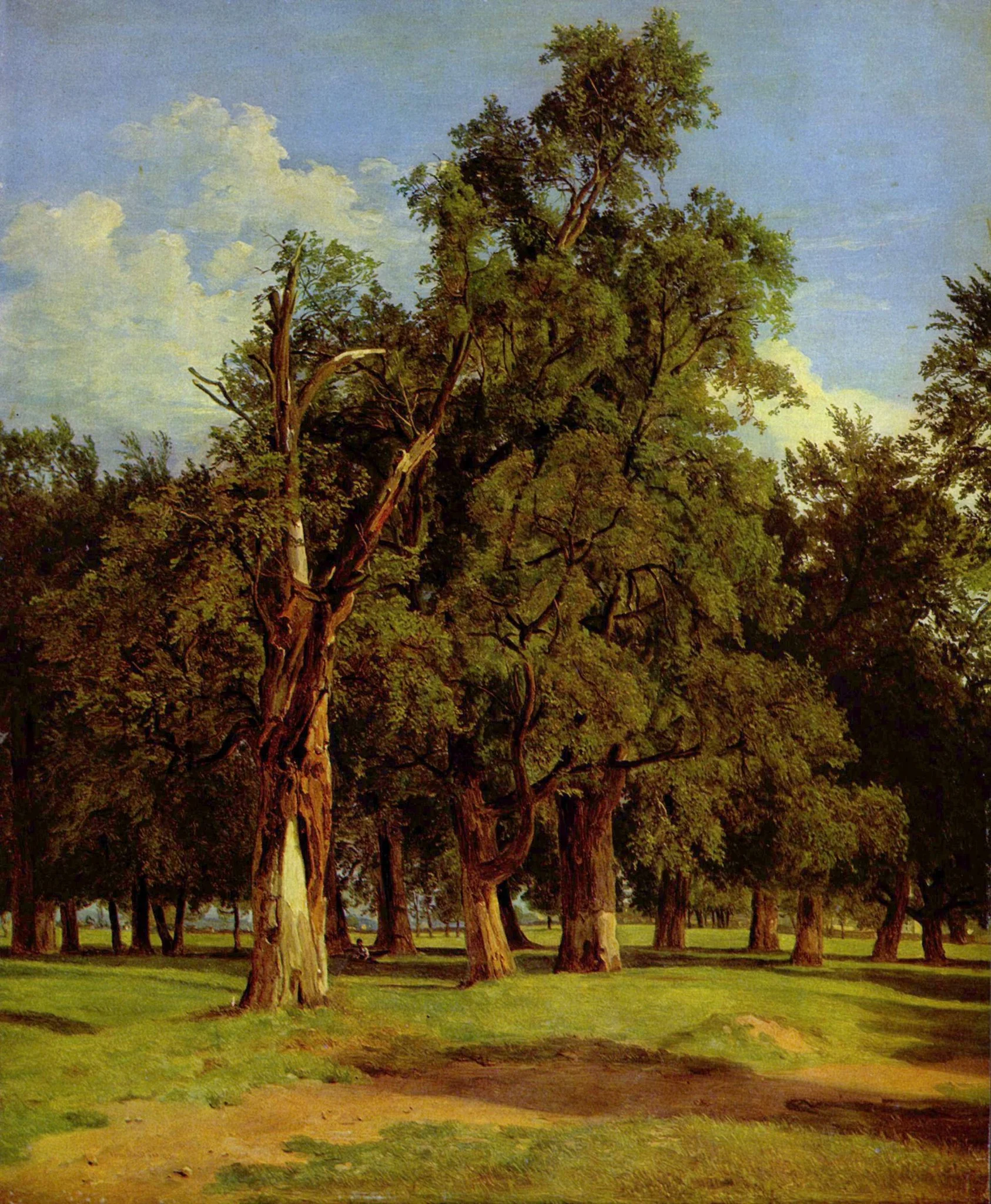 Prater-landscape, by Ferdinand Georg Waldmüller, oil, 1831