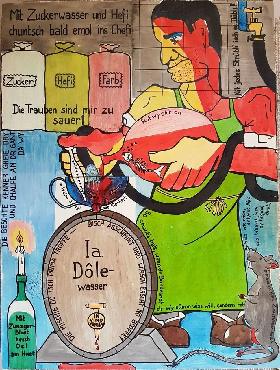 Fasnachtshelge "Wiipansche", by Max Rickenbacher-Hufschmid, 1957