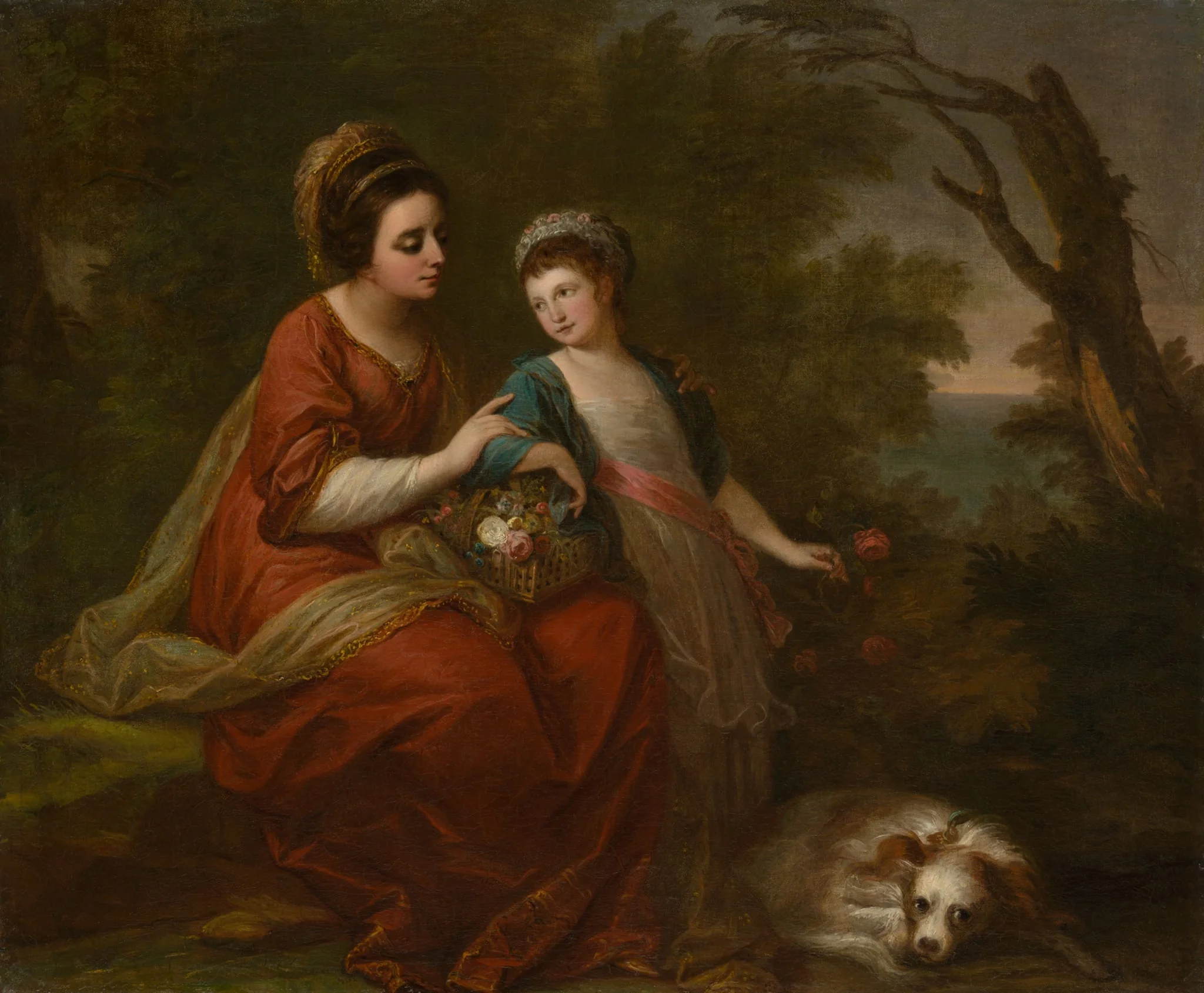 Mrs. Hugh Morgan and Her Daughter, by Angelica Kauffmann, oil, 1771