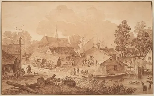 Village with Pond