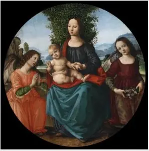 The Virgin and Child with Two Angels