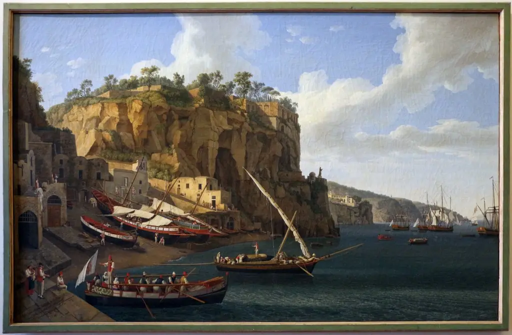 View of the Small Marina of Sorrento
