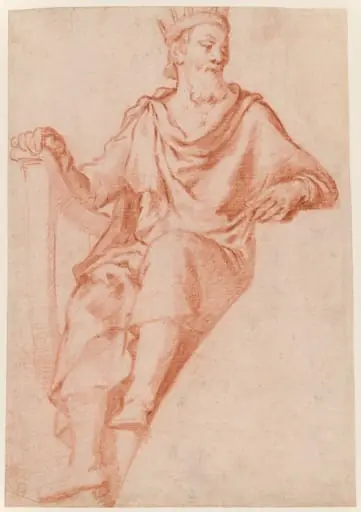 King David (Design for a Lunette)