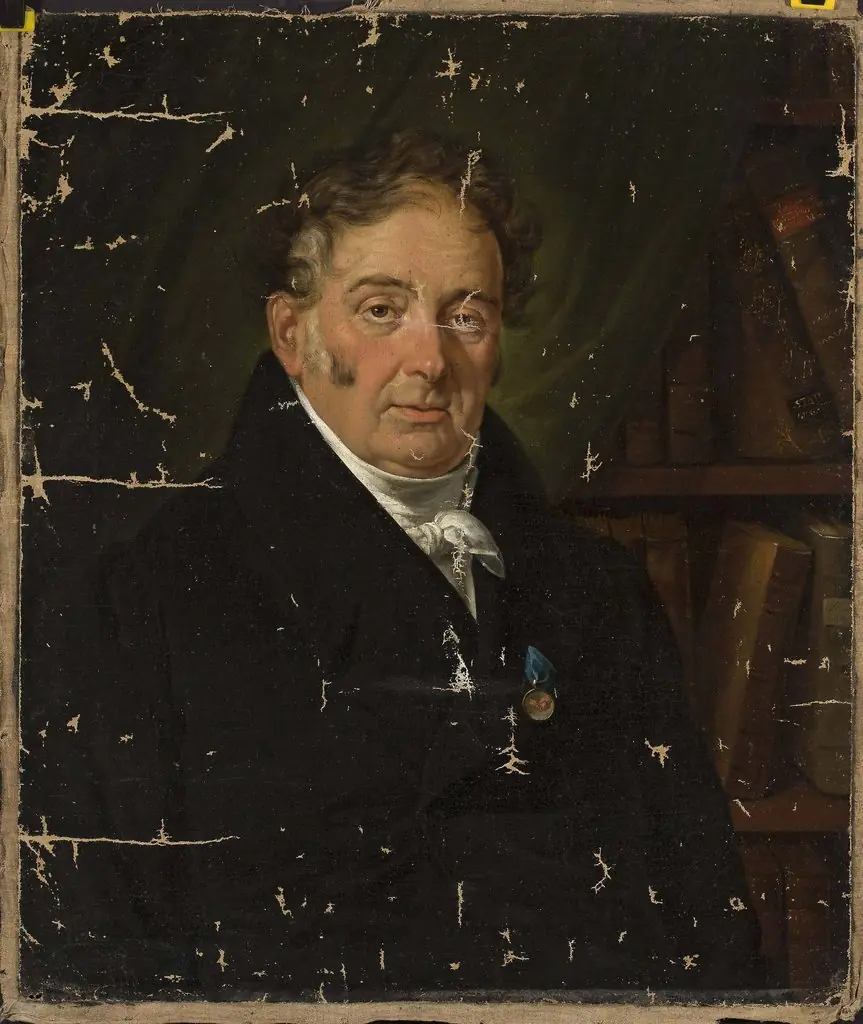 Portrait of a man with a medal