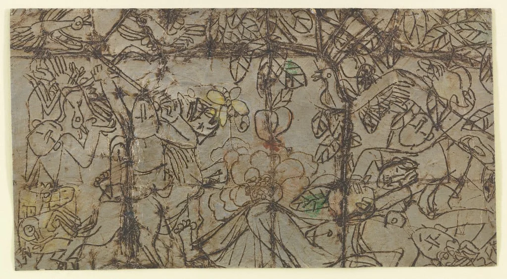 Untitled, by Joong Seop Lee, oil, 1951