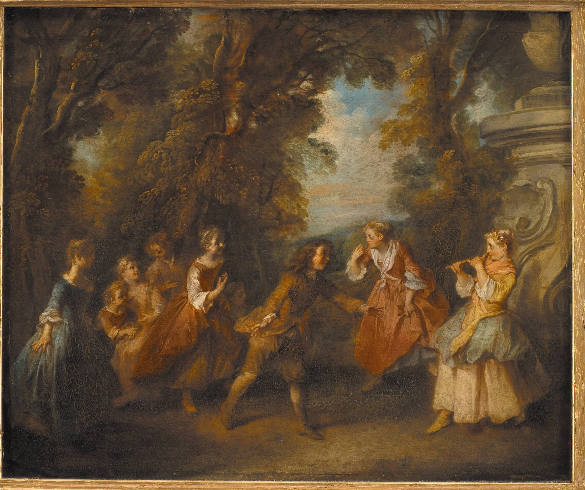 Children at Play in the Open, by Unknown, 1750