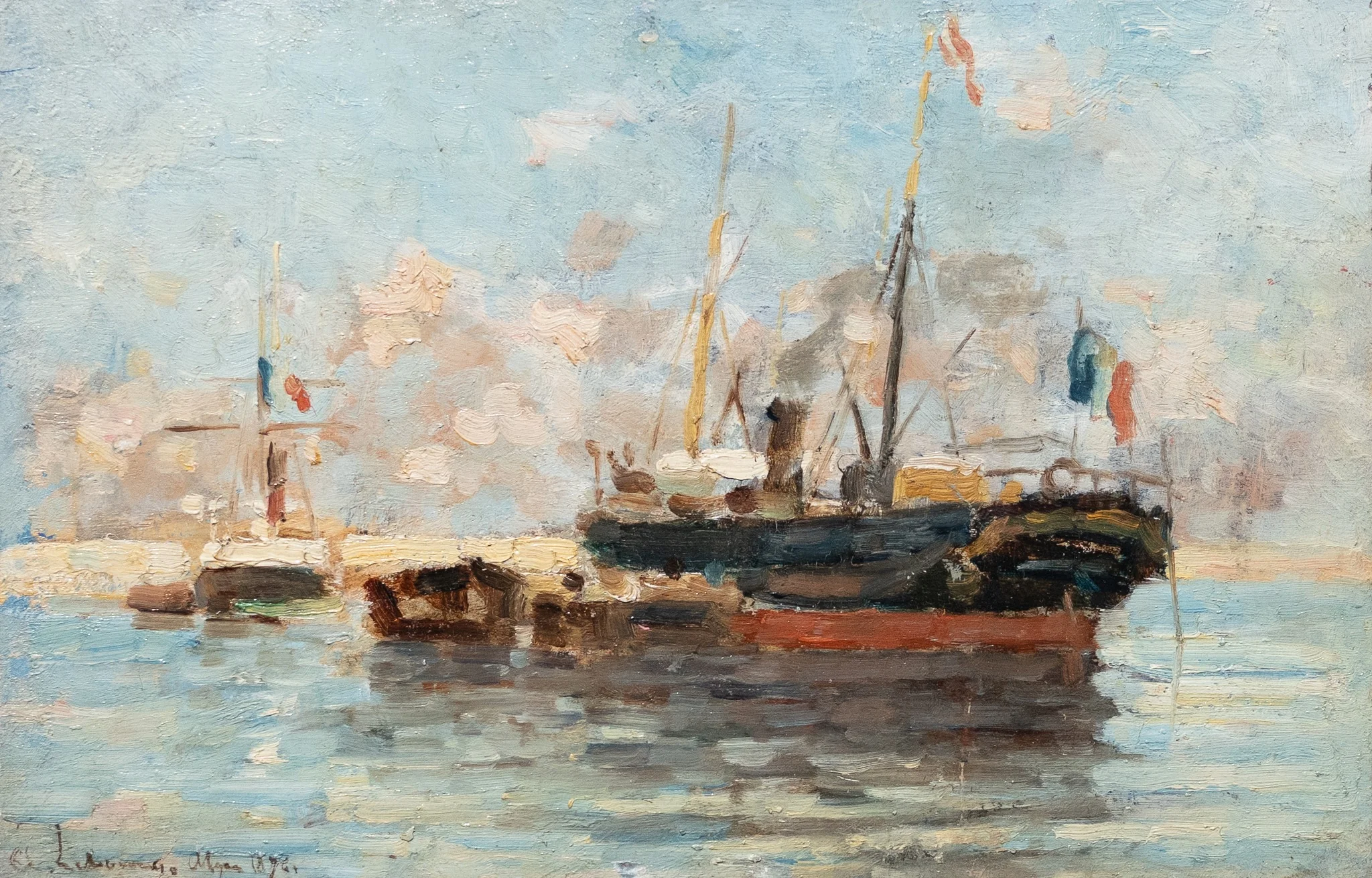 Steamer, Port of Algiers, by Albert Lebourg, unspecified, 1898