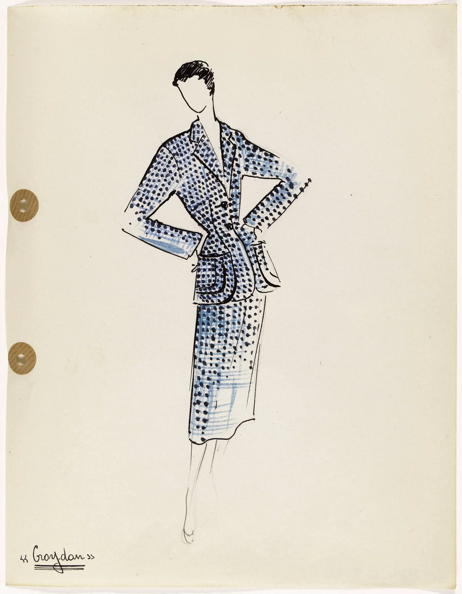'Croydan', by Carven, 1949