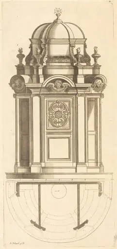 Plan et elevation des plus beaux confessionnaux de Paris, tres fidelemant mesure