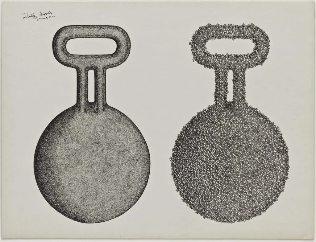 Untitled, by Dudley Huppler, ink, 1947