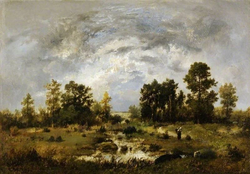 Paysage boisé, by Narcisse Virgilio Díaz, oil, 1870