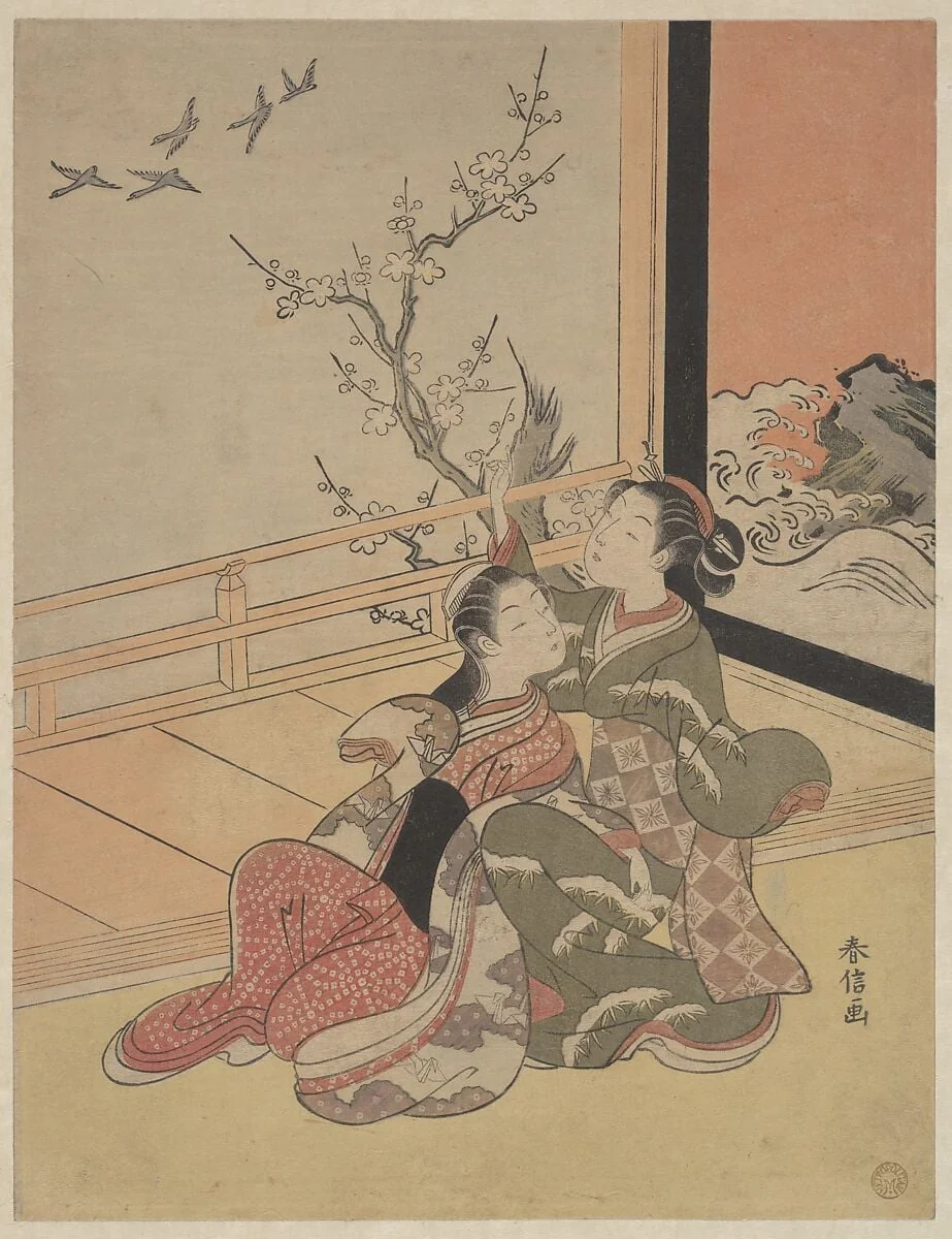 Untitled, by Suzuki Harunobu, ink, 1767