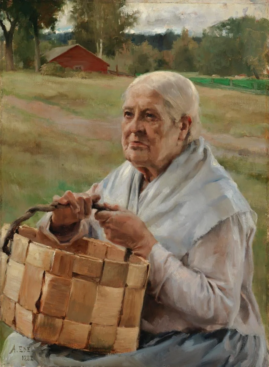 Eukko pärekoreineen, by Albert Edelfelt, unspecified, 1889
