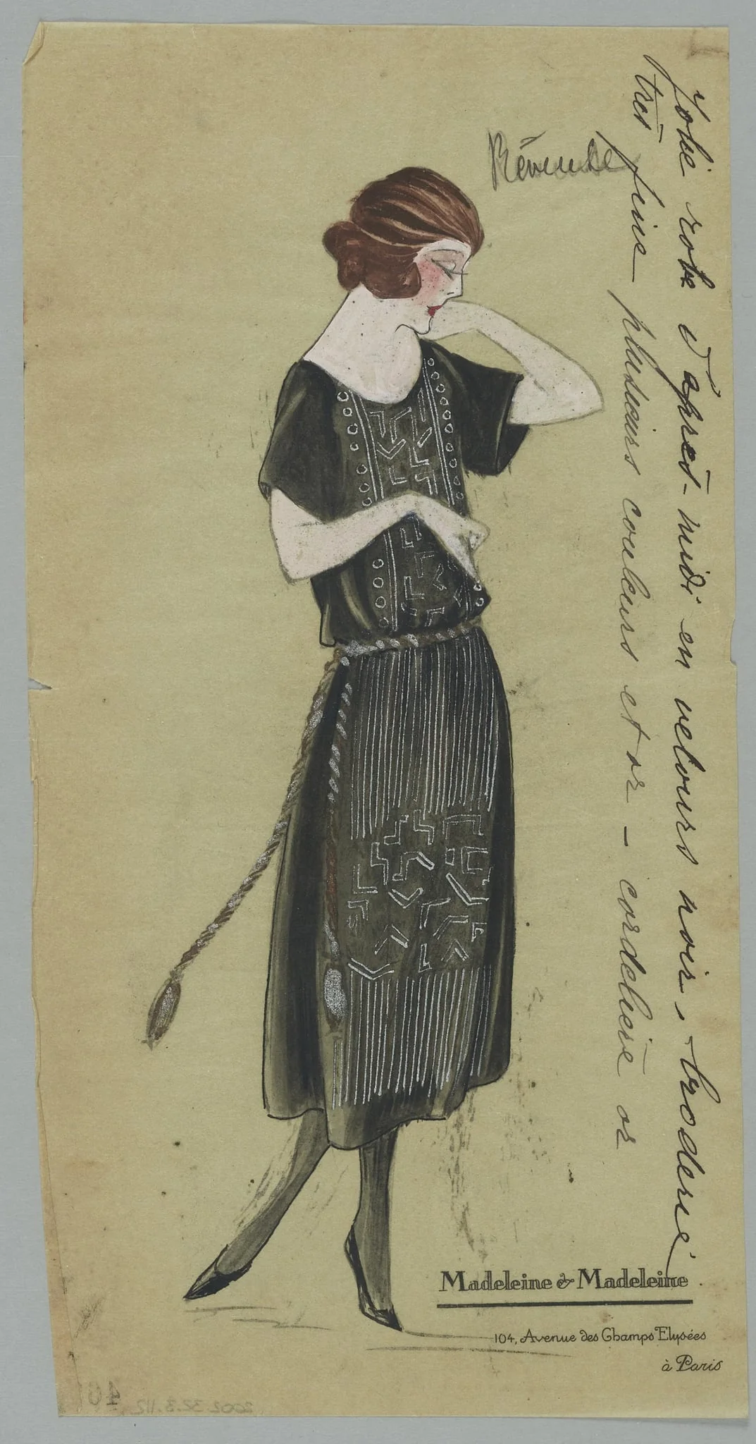 Rêveuse, by Madeleine & Madeleine, 1924