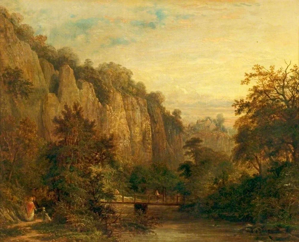 View in Derbyshire, by Benjamin Shipham, oil, 1850