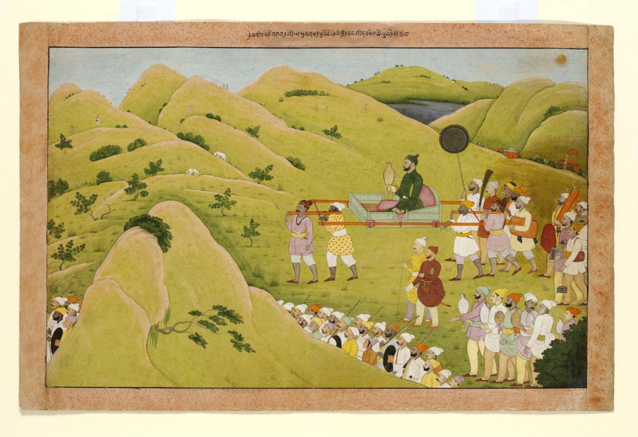 Raja Balwant Singh, by Nainsukh, paint, 1753