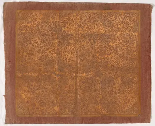 Endpaper with Floral Pattern