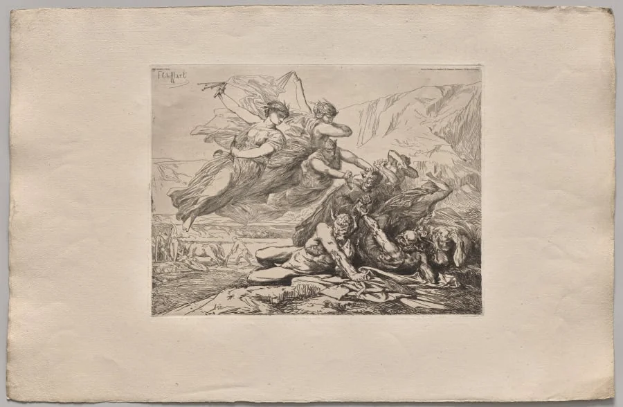 Justice, Vengence, and Truth, by Nicolas-François Chifflart, 1865