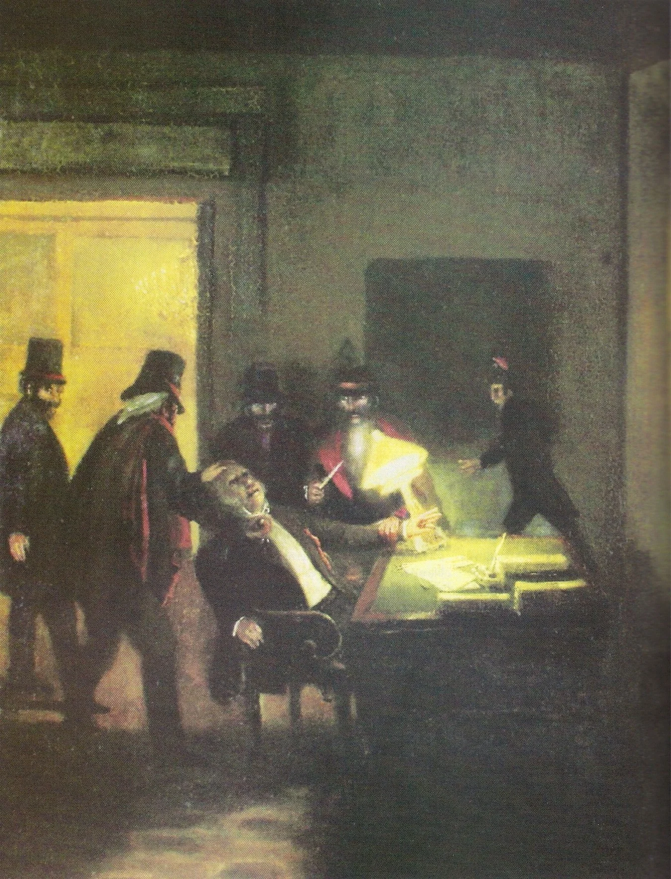 Assessination of Maza, by Prilidiano Pueyrredón, oil, 1856