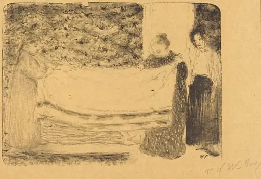 Folding the Linen (Le pliage du linge)