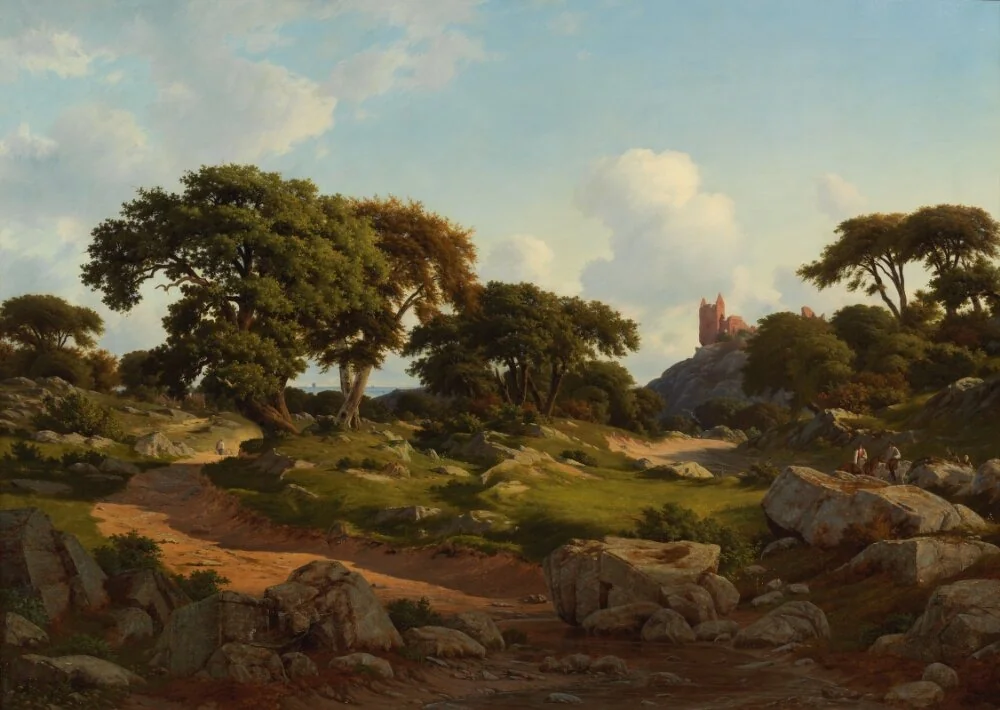 Landscape with a Ruined Castle, Hammershus on the Island Bornholm