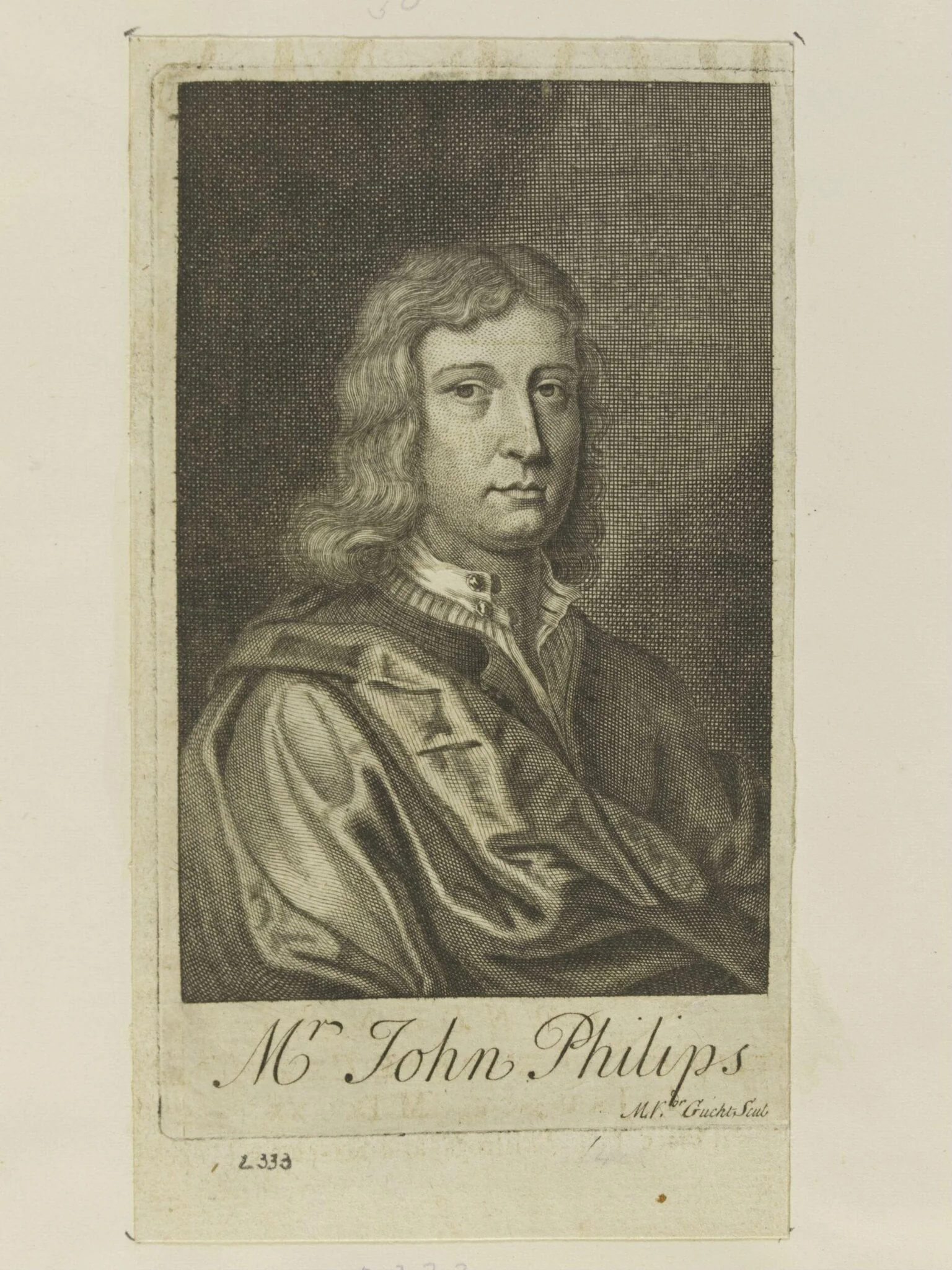 Mr. John Philips, by Michael Vandergucht, 1720