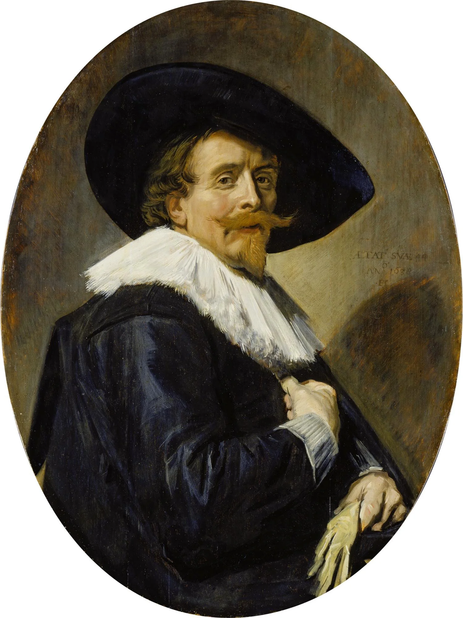 Portrait of a man aged 34, by Frans Hals, oil, 1638