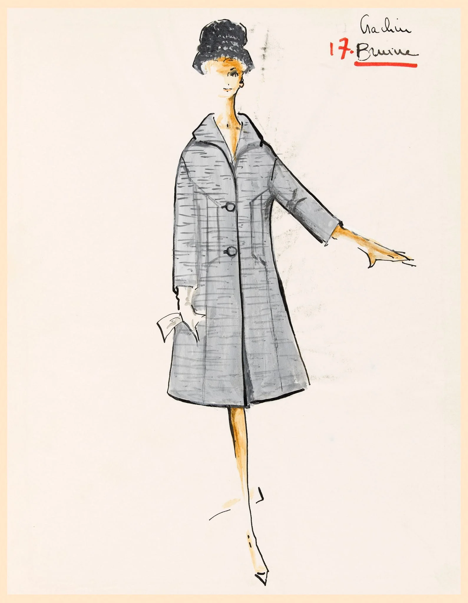 Crachin - Bruine, by Marie-Louise Carven, 1967