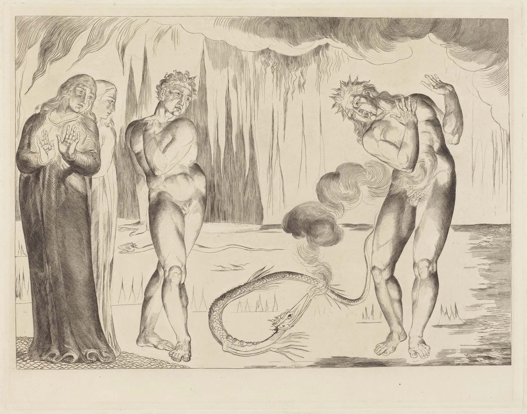 The Circle of the Thieves; Buoso Donati Attacked by the Serpent