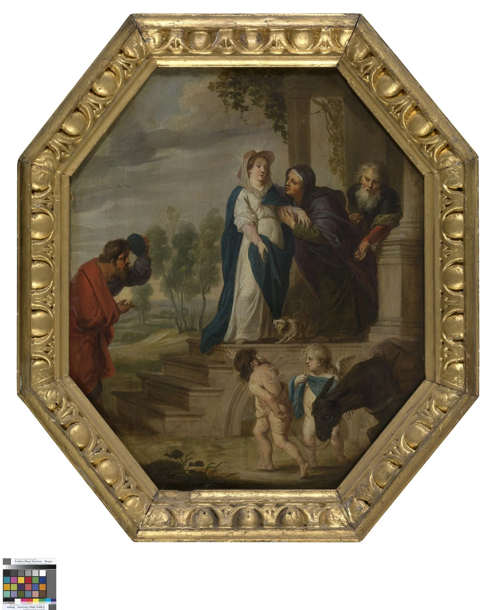 Visitation, by Unknown, oil, 1620