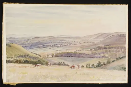 View over Pewsey Vale from Martinsell