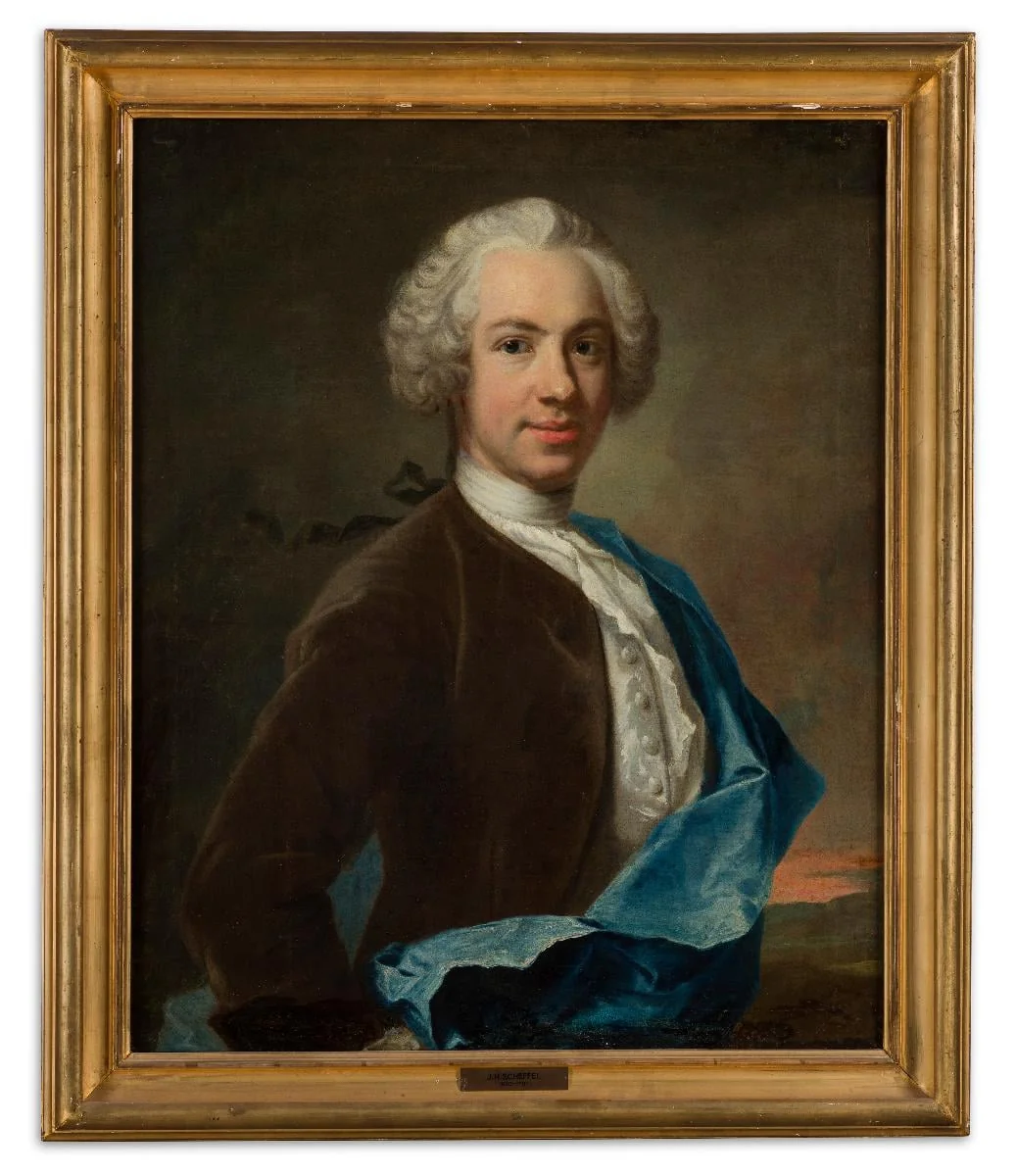 Kanslianeuvos Carl Fredrik Eckleff, by Johan Henrik Scheffel, unspecified, 1740