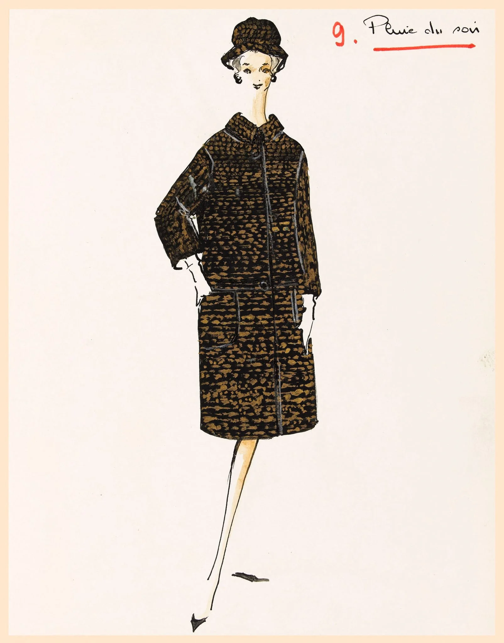 Pluie du soir, by Marie-Louise Carven, 1967