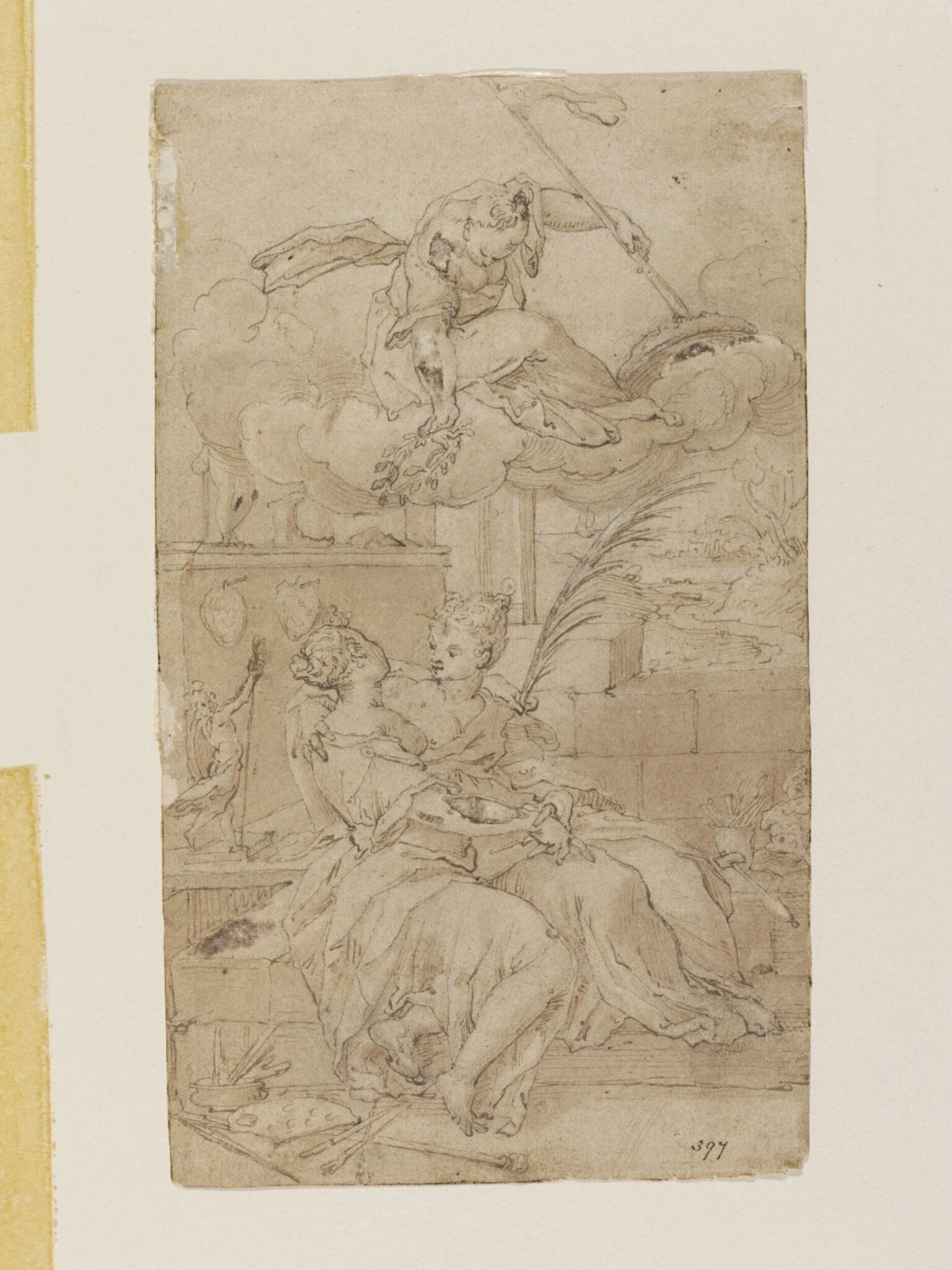 Allegory of the Union of Painting and Sculpture, by Unknown, 1550