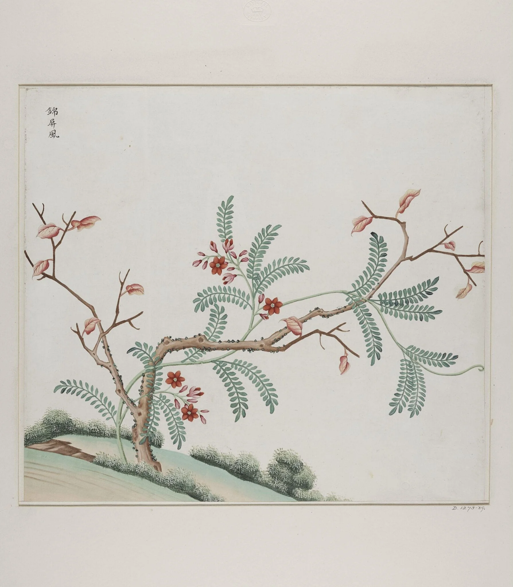 Jin pin feng, by Unknown, paint, 1780